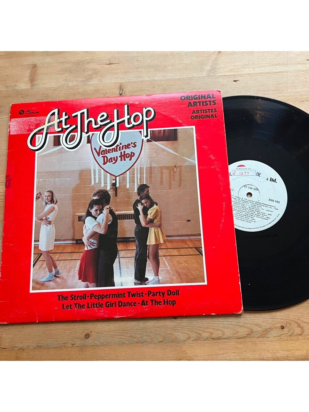 Various - At the Hop Valentine's Day Hop 33rpm VG+ VR15